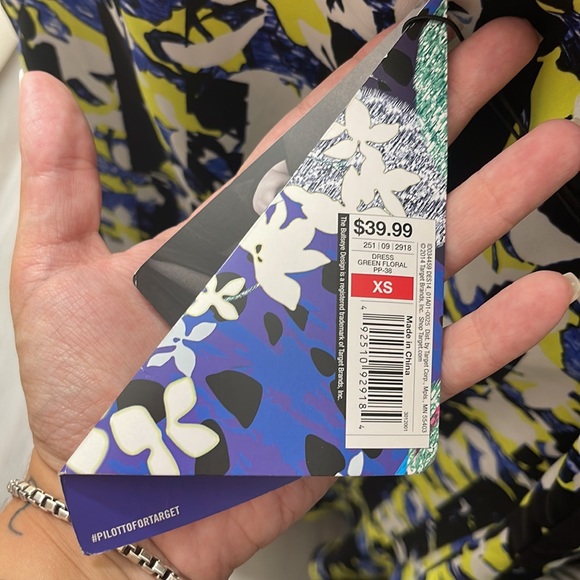 Target PETER PILOTTO for Floral Stripe VIBRANT Print Shift Dress - Picture 3 of 12